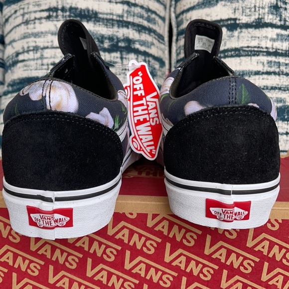 Vans Old Skool Romantic Floral Black/True White MENS - Picture 14 of 16